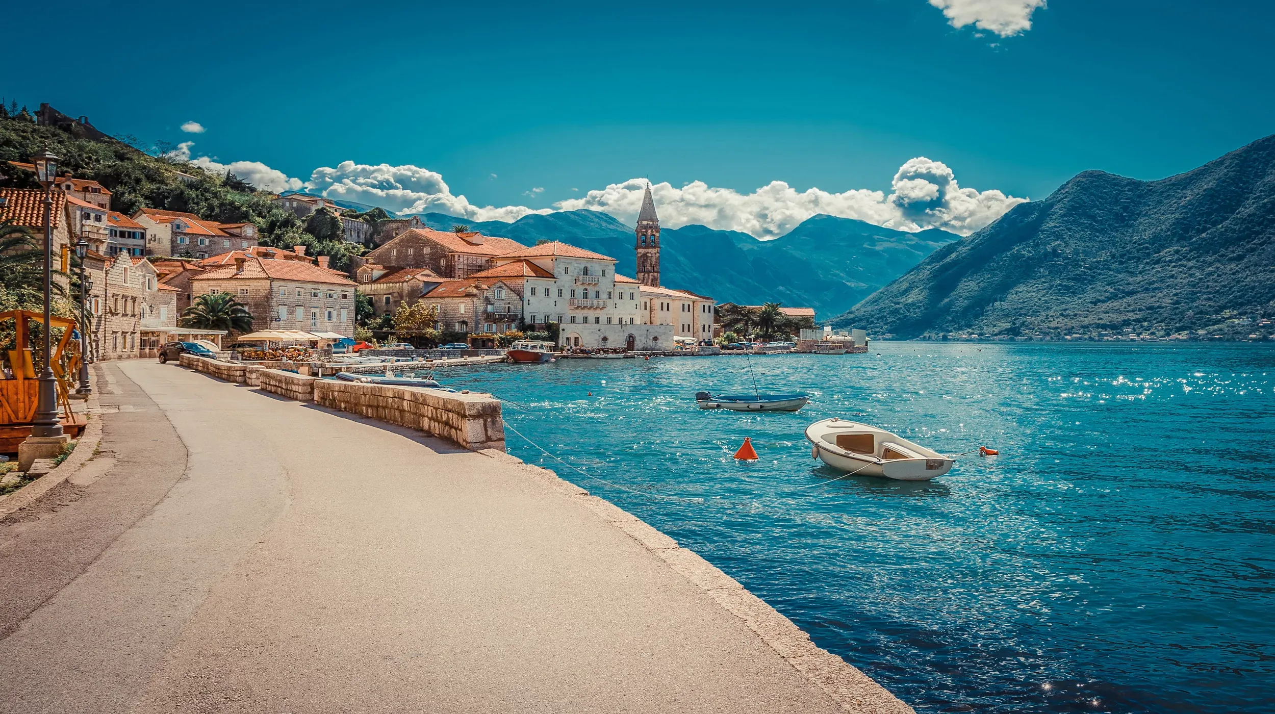 Montenegro coastline in late July